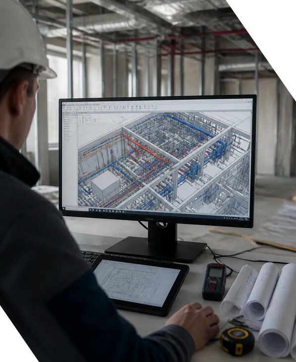 Создание BIM модели инженерных сетей для объектов в Лесне
